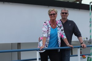 Robin en Chantal Faasse, eigenaren van 110-meter Sunrise tanker Chantal