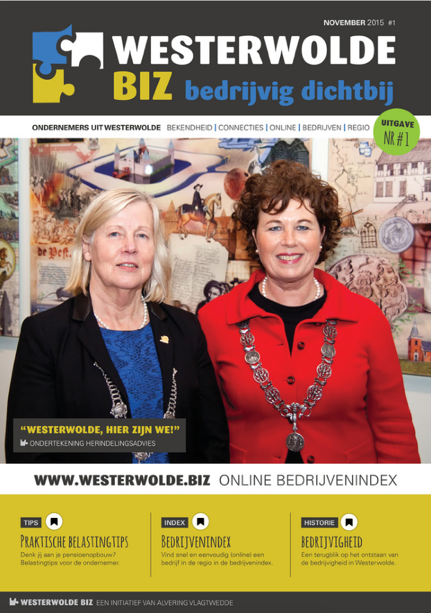 De eerste editie van het gloednieuwe B2B magazine Westerwolde.biz is uit, met diverse artikelen verzorgd door Ten Have Tekst